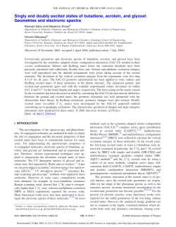 Singly and doubly excited states of butadiene, acrolein, and glyoxal