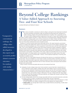 Beyond College Rankings