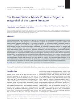 The Human Skeletal Muscle Proteome Project: a reappraisal of the