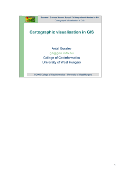 Cartographic visualisation in GIS