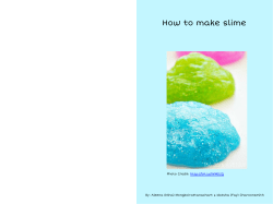 How to make Slime - Self