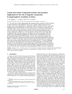 Cassini observations of plasmoid structure and dynamics