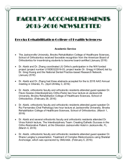 Faculty Accomplishments Newsletter 2015-16