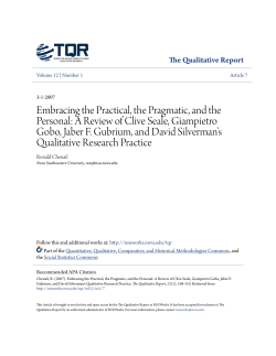 Embracing the Practical, the Pragmatic, and the Personal: A Review