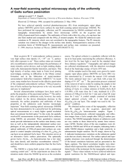A near-field scanning optical microscopy study of the uniformity of