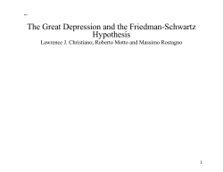 The Great Depression and the Friedman
