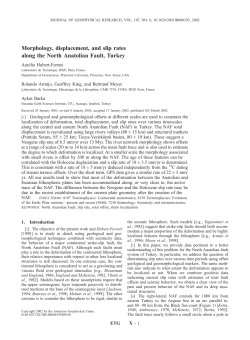 Morphology, displacement, and slip rates along the North Anatolian