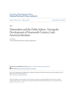 Nationalism and the Public Sphere