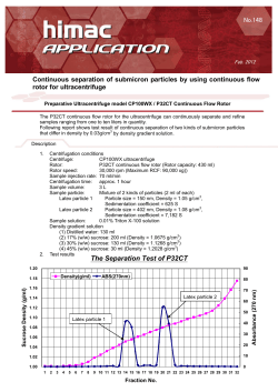PDF:228kB - Hitachi Centrifuges