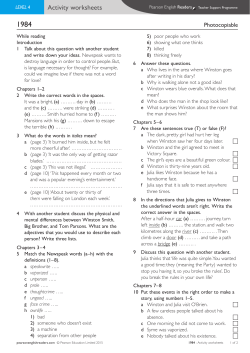 Activity worksheets