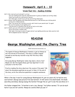 George Washington and the Cherry Tree
