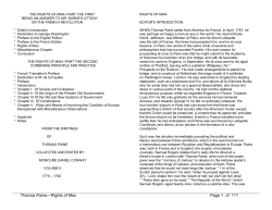 Thomas Paine, Rights of Man