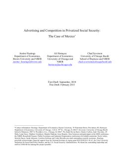 Advertising and Competition in Privatized Social Security: The Case