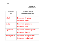 solicit Synonym: implore Antonym: reject paltry Synonym: common