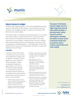 Munis General Ledger