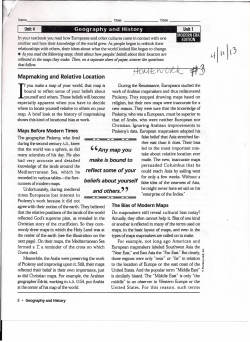 Mapmaking and Relative Location