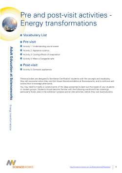 Energy transformations