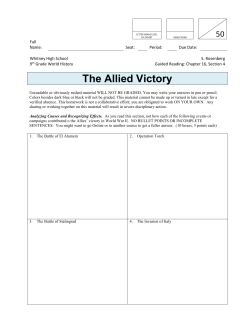 The Allied Victory