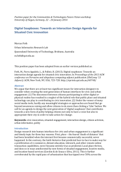 Digital Soapboxes: Towards an Interaction Design