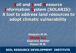 Soil and Land Resource Information System (SOLARIS): A tool to