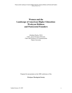Women and the Landscape of American Higher Education