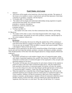 Food Chains: Arts Lesson