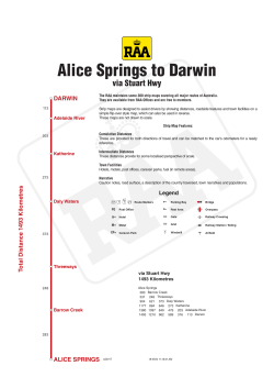 Alice Springs to Darwin