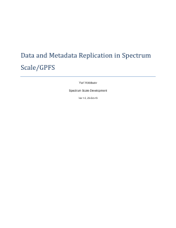 Data and Metadata Replication in Spectrum Scale/GPFS