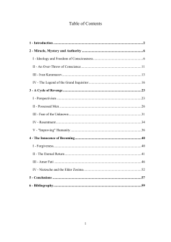 Table of Contents