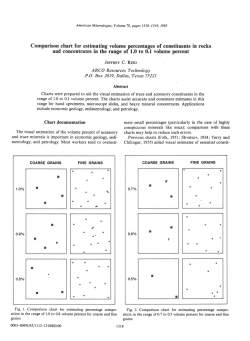 Comparison chart for estimating volume percentages of constituents