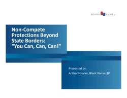 Non-Compete Protections Beyond State Borders