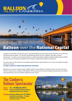 the Balloon Spectacular information brochure