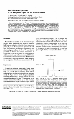 The Microwave Spectrum of the Thiophene