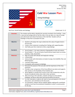 Cold War Lesson Plan