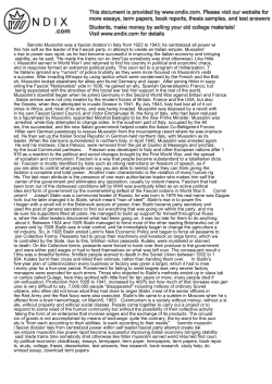 Bennito Mussolini was a fascist dictator in Italy from 1