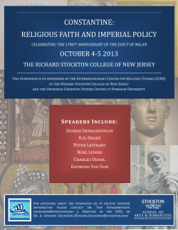 constantine: religious faith and imperial policy