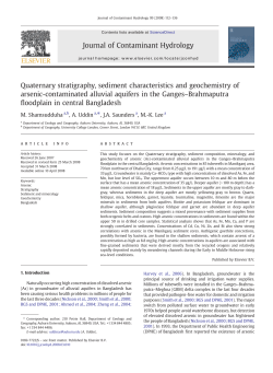 Quaternary stratigraphy, sediment characteristics and geochemistry