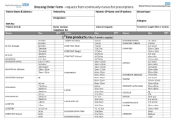 Dressings request form v1.5 FINAL April 2017
