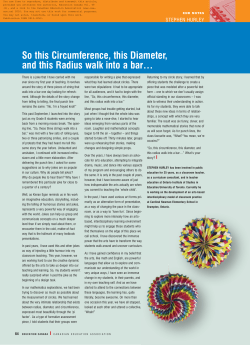 So this Circumference, this Diameter and this Radius walk into a bar
