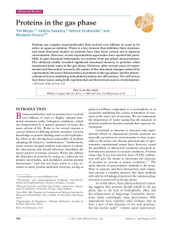 Proteins in the gas phase - Max-Planck