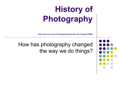 History of Photojournalism