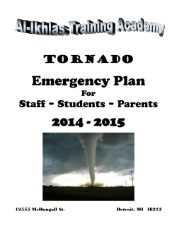 Emergency Plan - Al-Ikhlas Training Academy