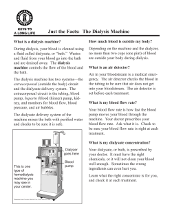 The dialysis Machine