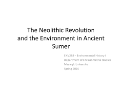The Neolithic Revolution