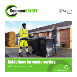 Guidelines for waste sorting