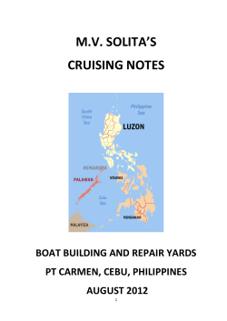 mv solita`s cruising notes