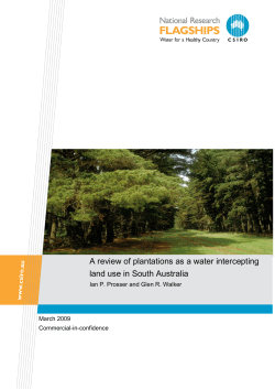 A review of plantations as a water intercepting land use in South