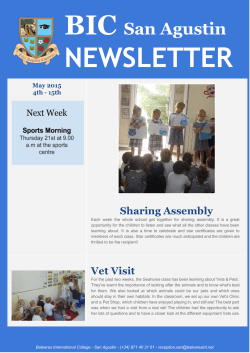 newsletter - Baleares International College