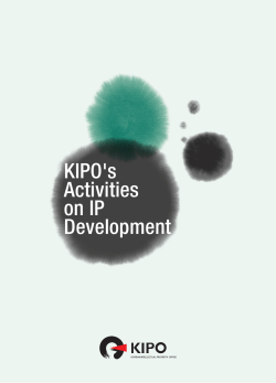 KIPO`s Activities on IP Development