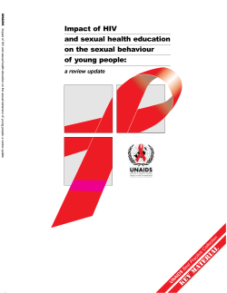 Impact of HIV and sexual health education on the sexual